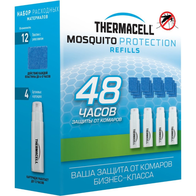 Набор расходников Thermacell: 4 картриджа и 12 пластин